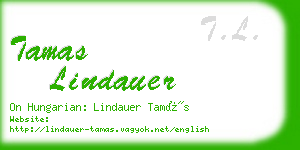 tamas lindauer business card